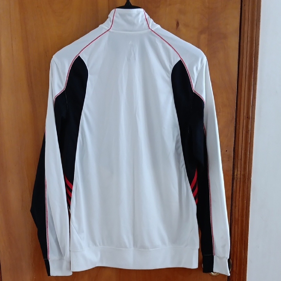 Adidas White and Black Lightweight Jacket with Athletic Cut - Picture 5 of 6